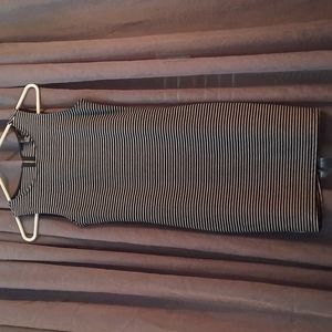 FOREVER 21 STRIPED FITTED DRESS